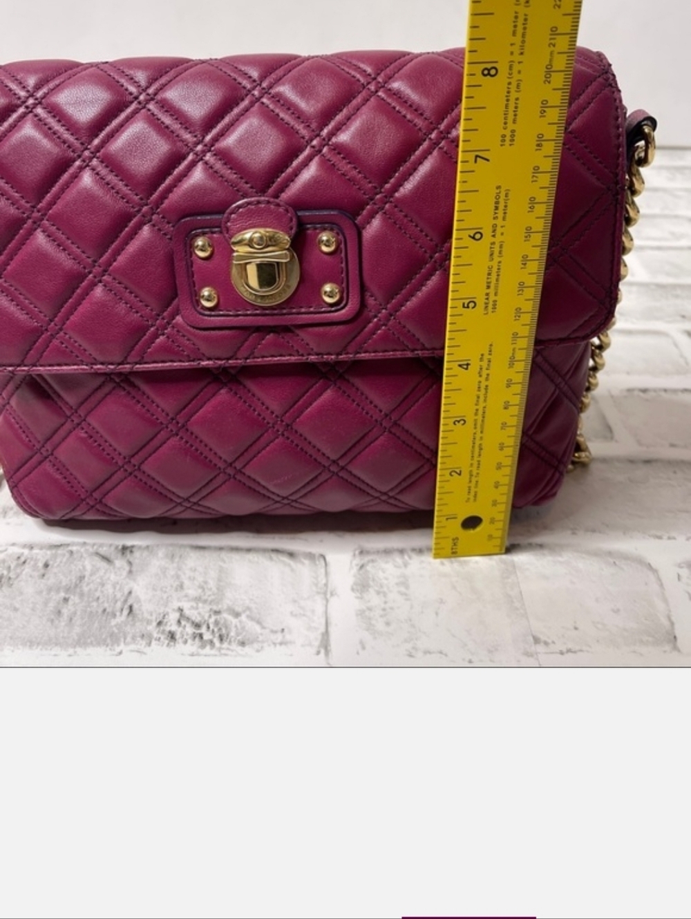 Marc Jacobs Large Single Quilted Bag - Cherry Red - Picture 16 of 16